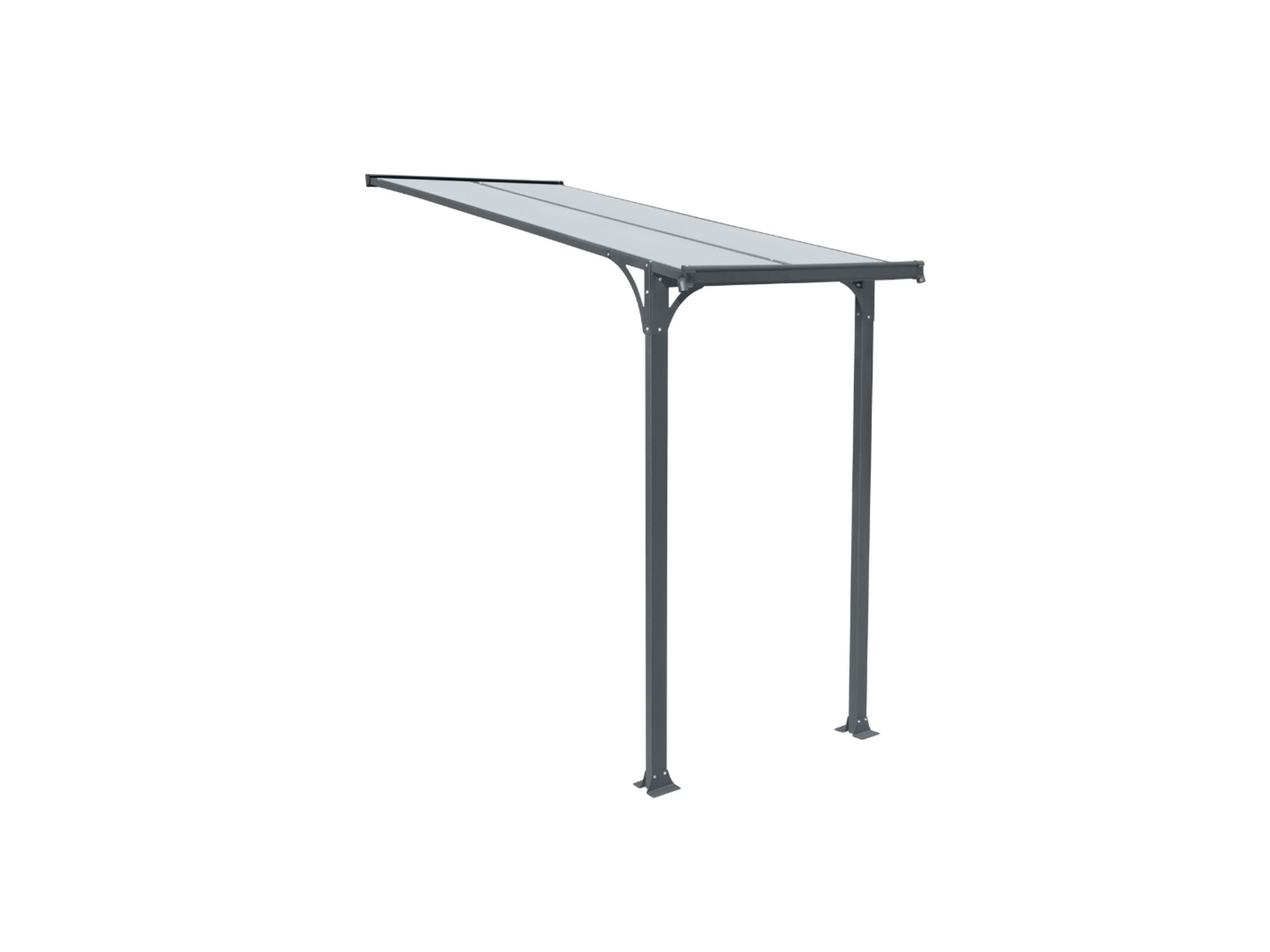 HOME DELUXE Voordeur luifel CUBIS, verschillende maten (S 150 x 150 cm, Antraciet)