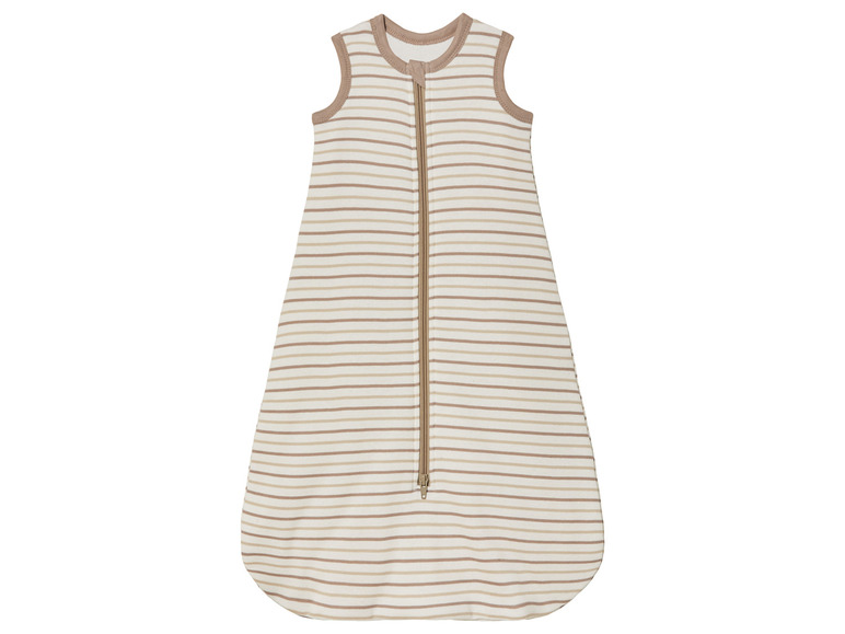 Een gestreepte slaapzak voor baby's