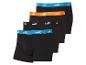 Drie zwarte Puma boxershorts met gekleurde band.