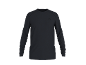 Zwart T-shirt met lange mouwen voor heren met discreet logo op de borst.