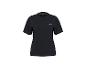 Zwart sport T-shirt met korte mouwen en een klein logo op de borst.