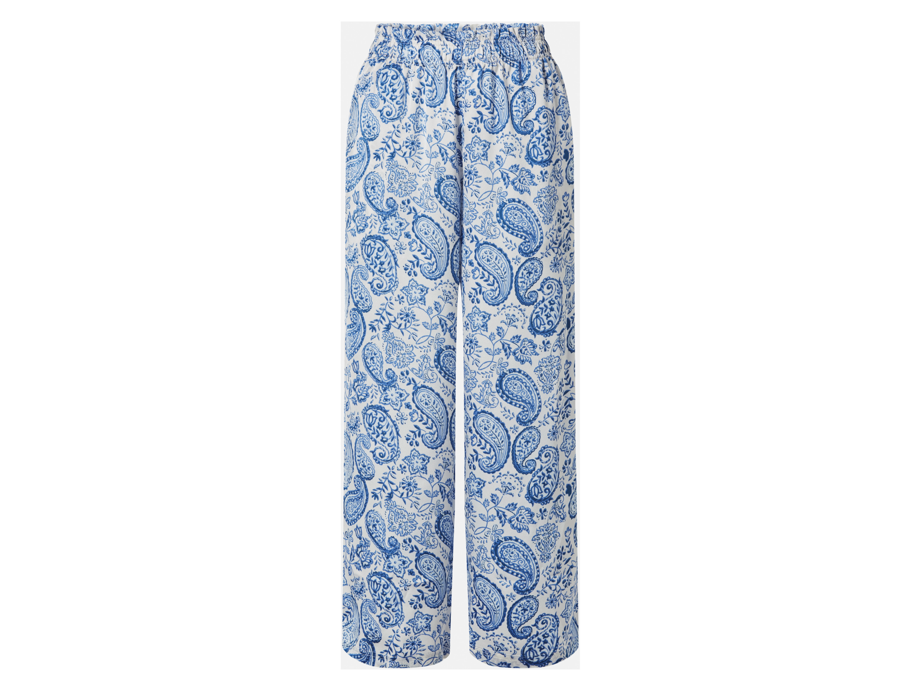 esmara Satijnen dames broek - Wide leg (Print, XS (32/34))