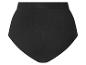 Zwarte dames slip met hoge taille en naadloos ontwerp.
