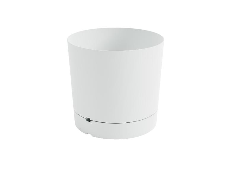 Moderne witte bloempot.