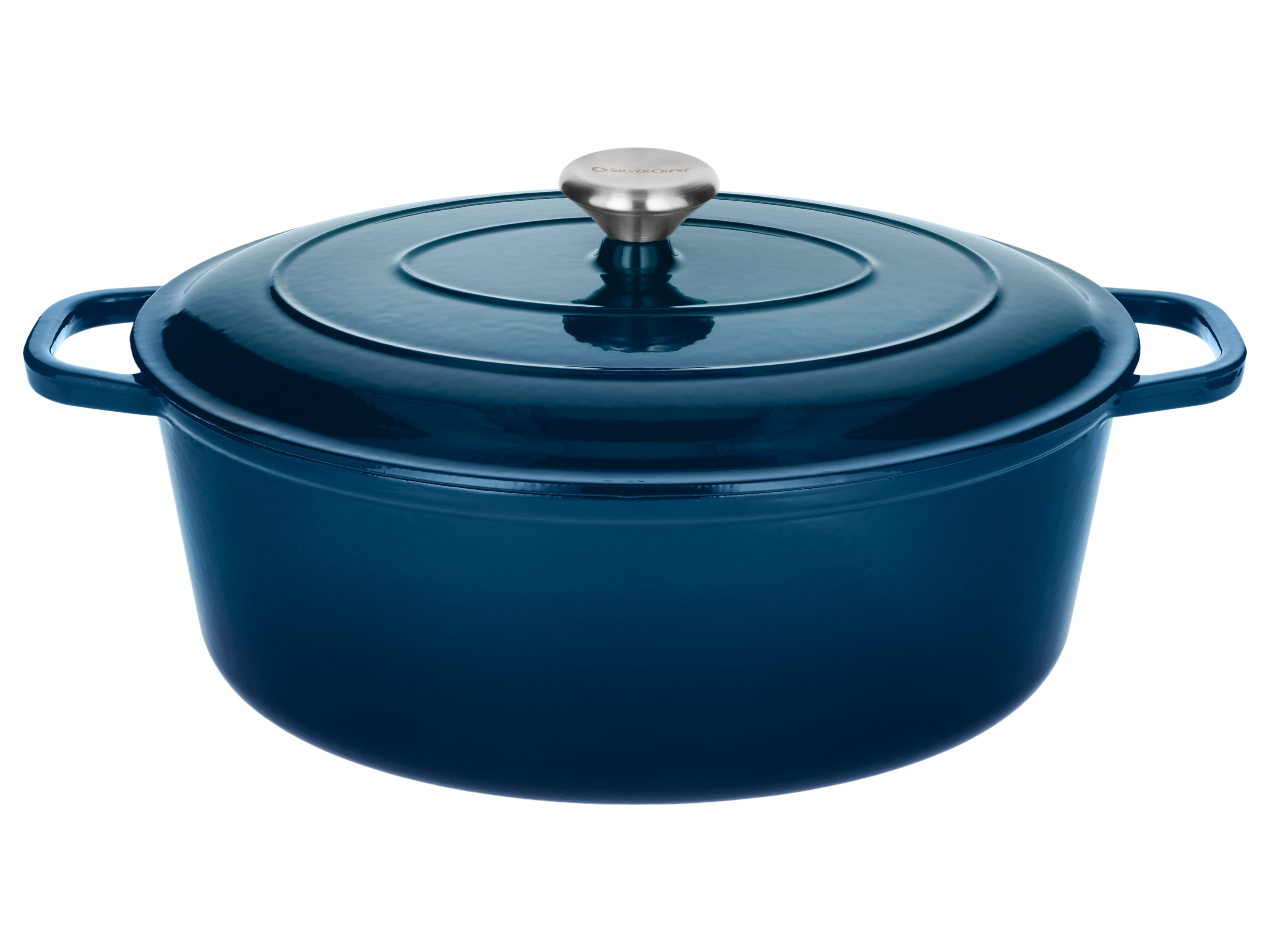 SILVERCREST Gietijzeren braadpan, Ø35 cm (Blauw)
