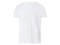 Wit T-shirt met korte mouwen en ronde hals.