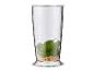 Maatbeker met basilicum en pijnboompitten, met metingen van 50ml tot 700ml.