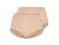 Twee paar huidkleurige slips.