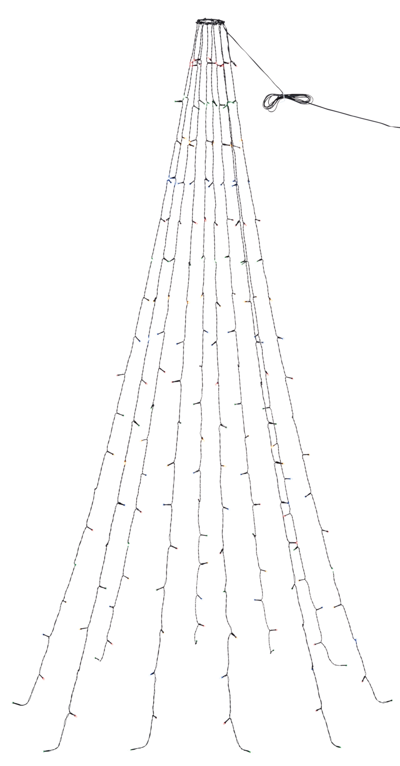 LIVARNO LED-kerstboom, voor binnen en buiten (180 LED's, Bont gekleurd)