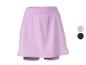 Lila dames sportrokje met geïntegreerde shorts, verkrijgbaar in lila en zwart.