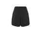 Zwarte sportshorts met elastische tailleband.