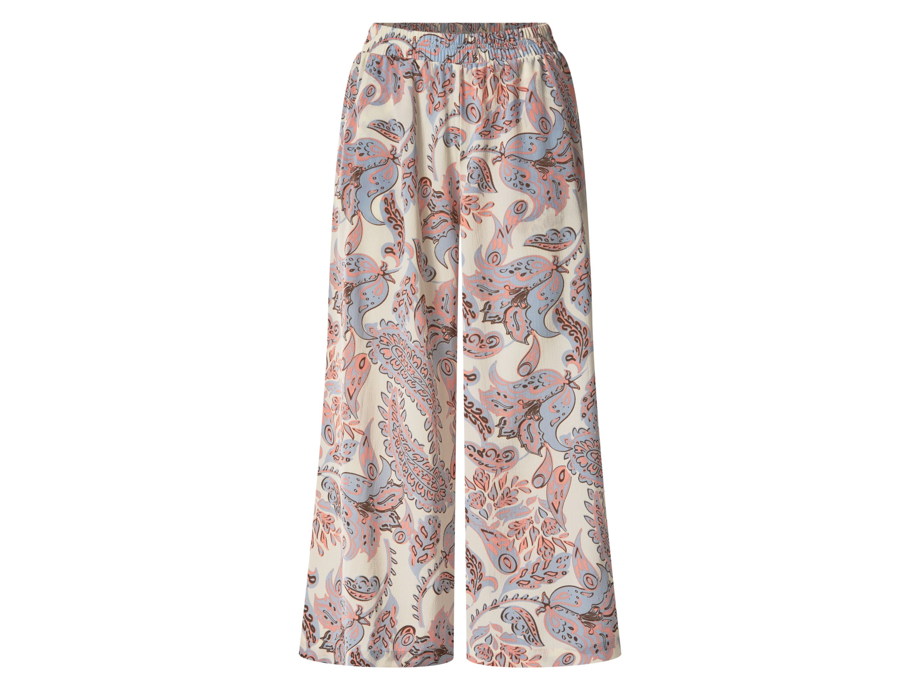 ESMARA Dames culotte - 7/8 lengte - met stretch (Crème/blauw, 34)