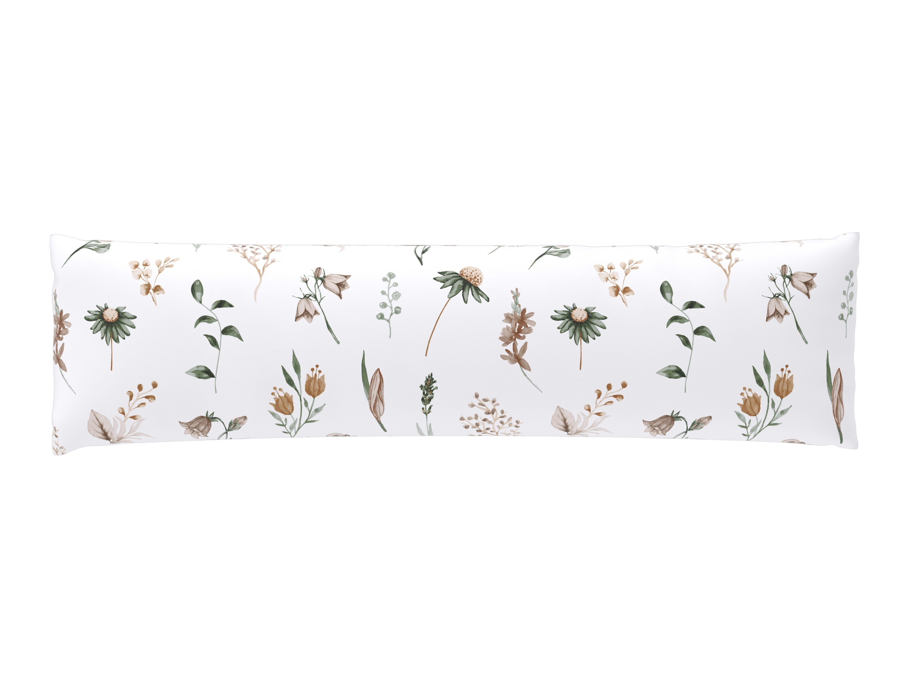 LIVARNO Flanellen kussensloop voor zijslaapkussen, 45 x 145 cm (wit)
