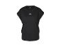 Zwart sportshirt met korte mouwen en ronde hals