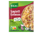 Zakje Spaghetti Carbonara mix met afbeelding van het gerecht en voedingswaarden.