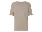 Beige t-shirt met korte mouwen, achterkant.