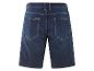 Donkerblauwe jeans shorts, achterkant.