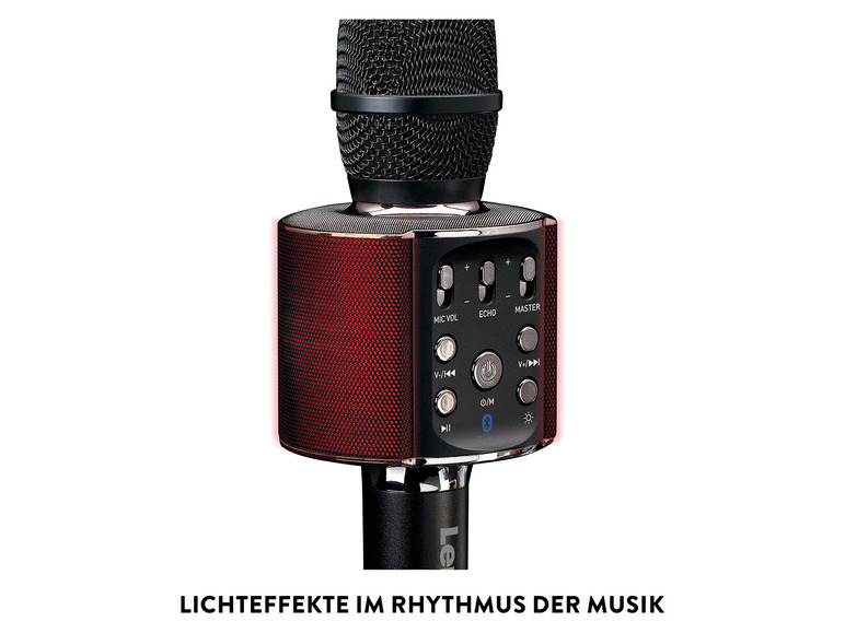 Ga naar volledige schermweergave: Lenco Karaoke-microfoon met Bluetooth BMC-180.2 - afbeelding 4
