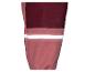 Roze en bordeauxrode broek met reflecterende streep.