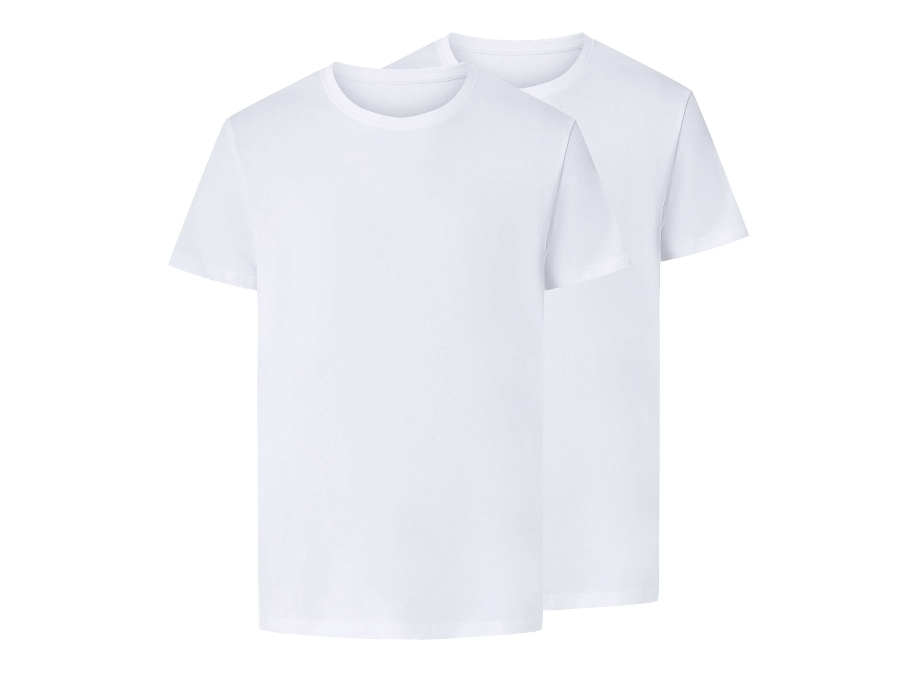 esmara Men Set van 2 heren T-shirts (Wit, S)