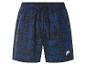 Donkerblauwe zwemshorts met tropische print.