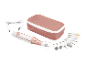 Clean Beauty manicure- en pedicureset met etui, oplaadbaar apparaat en meerdere opzetstukken.