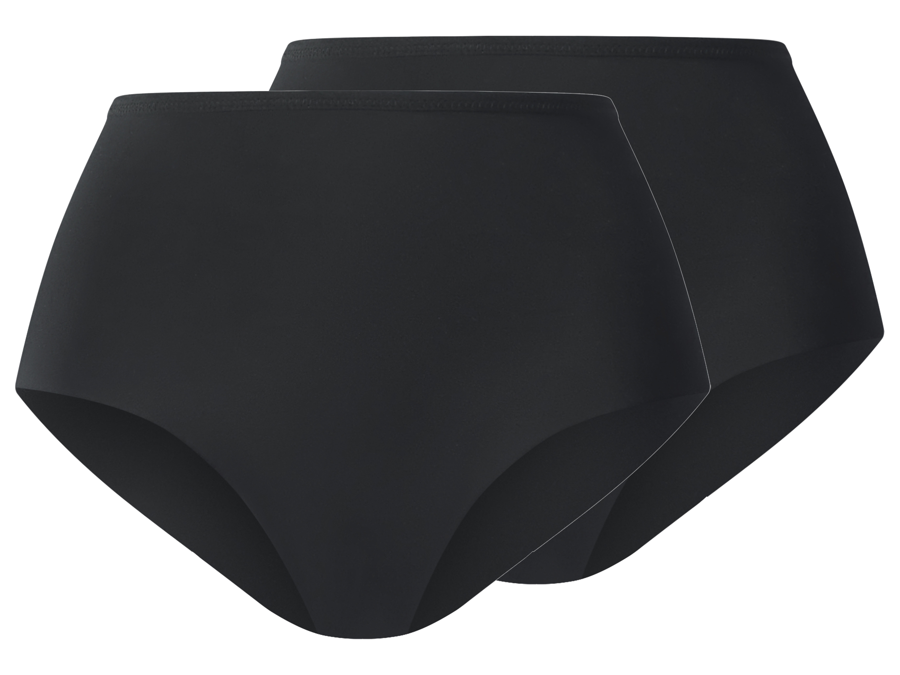 esmara Set van 2 dames onderbroeken (Zwart, M (40/42))