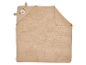 Beige baby badcape met capuchon in de vorm van een beer.