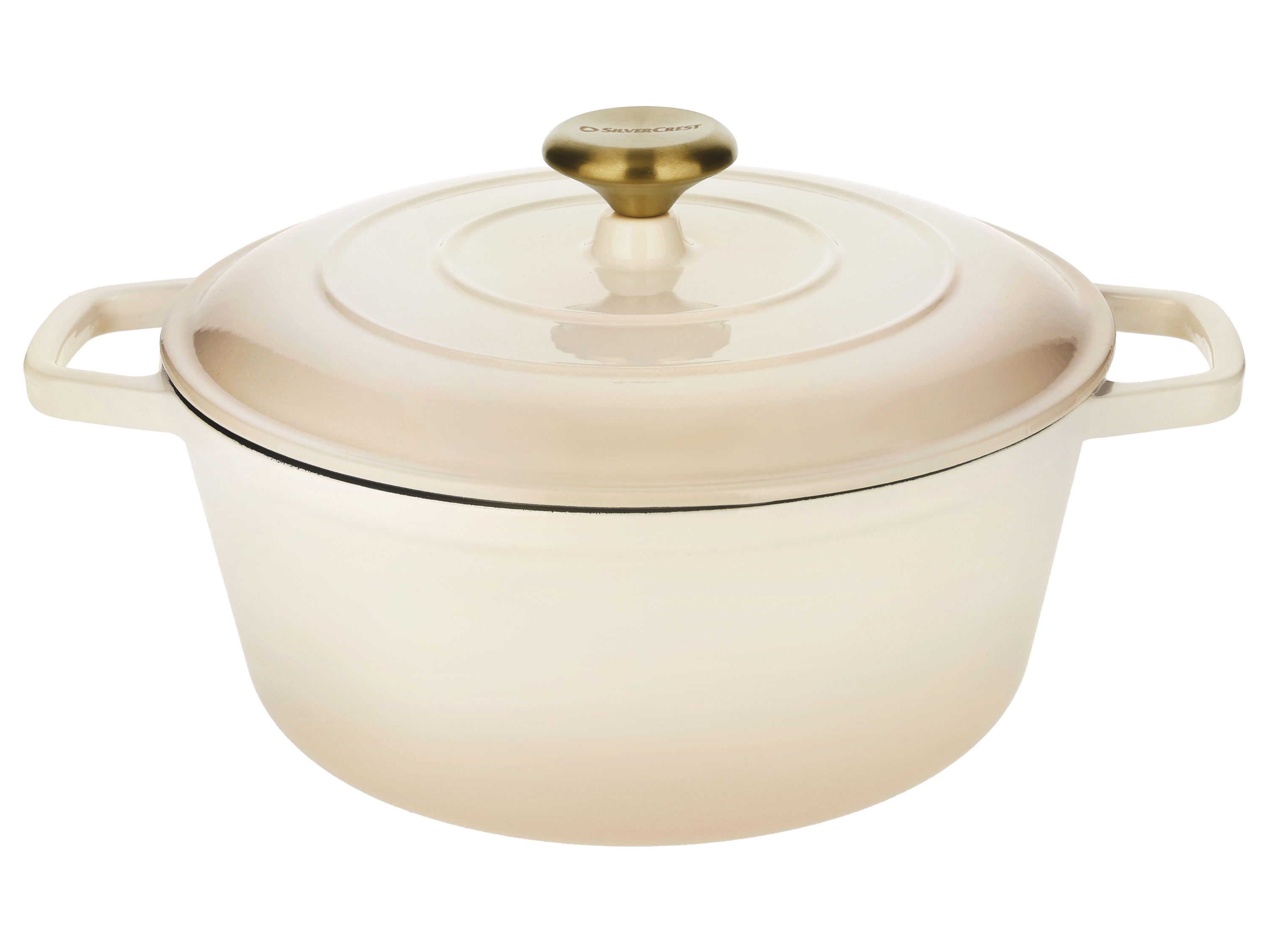 SILVERCREST Premium gietijzeren pan (Crème)