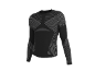 Zwart sportshirt met lange mouwen en grijze gestreepte patronen.