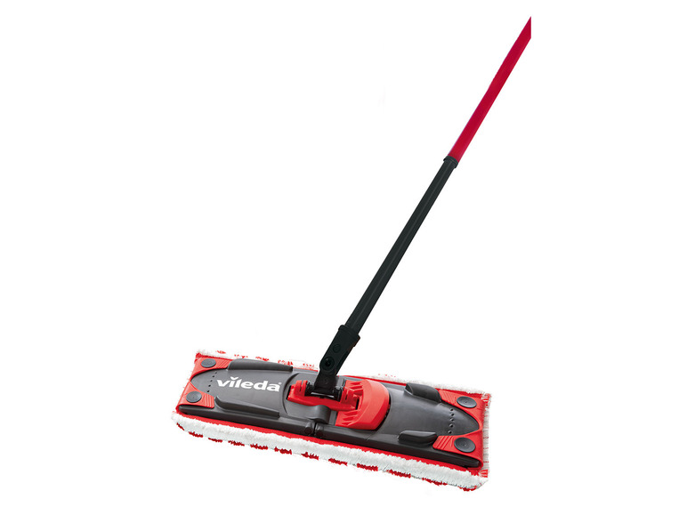 Een Vileda mop met een lange steel