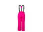 Roze kinder skibroek met bretels