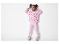 Roze sweater en leggings met hartjesprint voor kinderen.