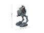 Mandalorian en Grogu actiefiguur op voertuig, 33,02 cm hoog en 21,59 cm breed.