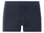 Donkerblauwe boxershorts van katoen.