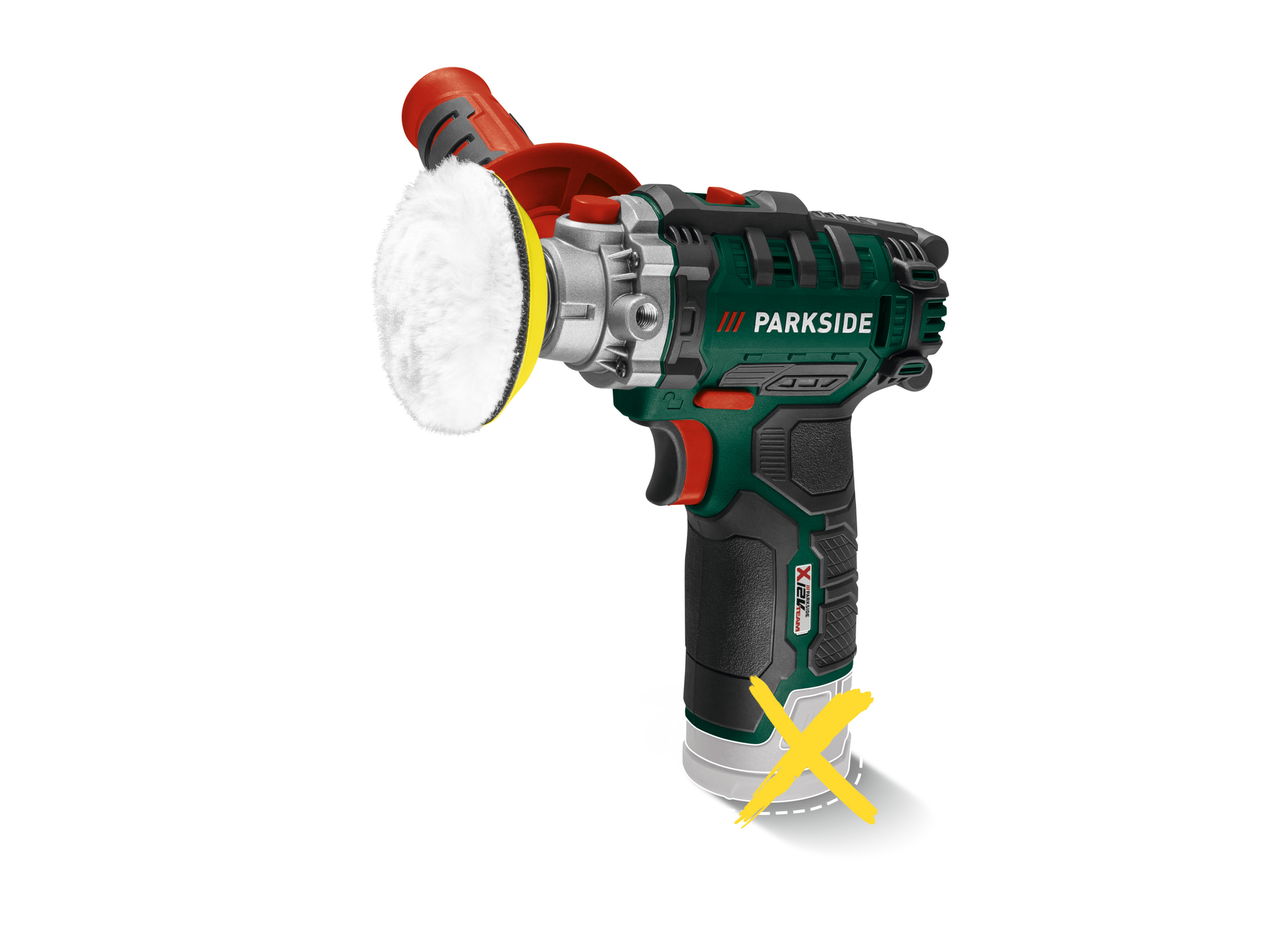 PARKSIDE Accu-polijstmachine 12 V zonder accu en lader afbeelding