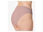 Damesonderbroek in huidskleur, gemaakt van zachte stof, van achteren gezien.