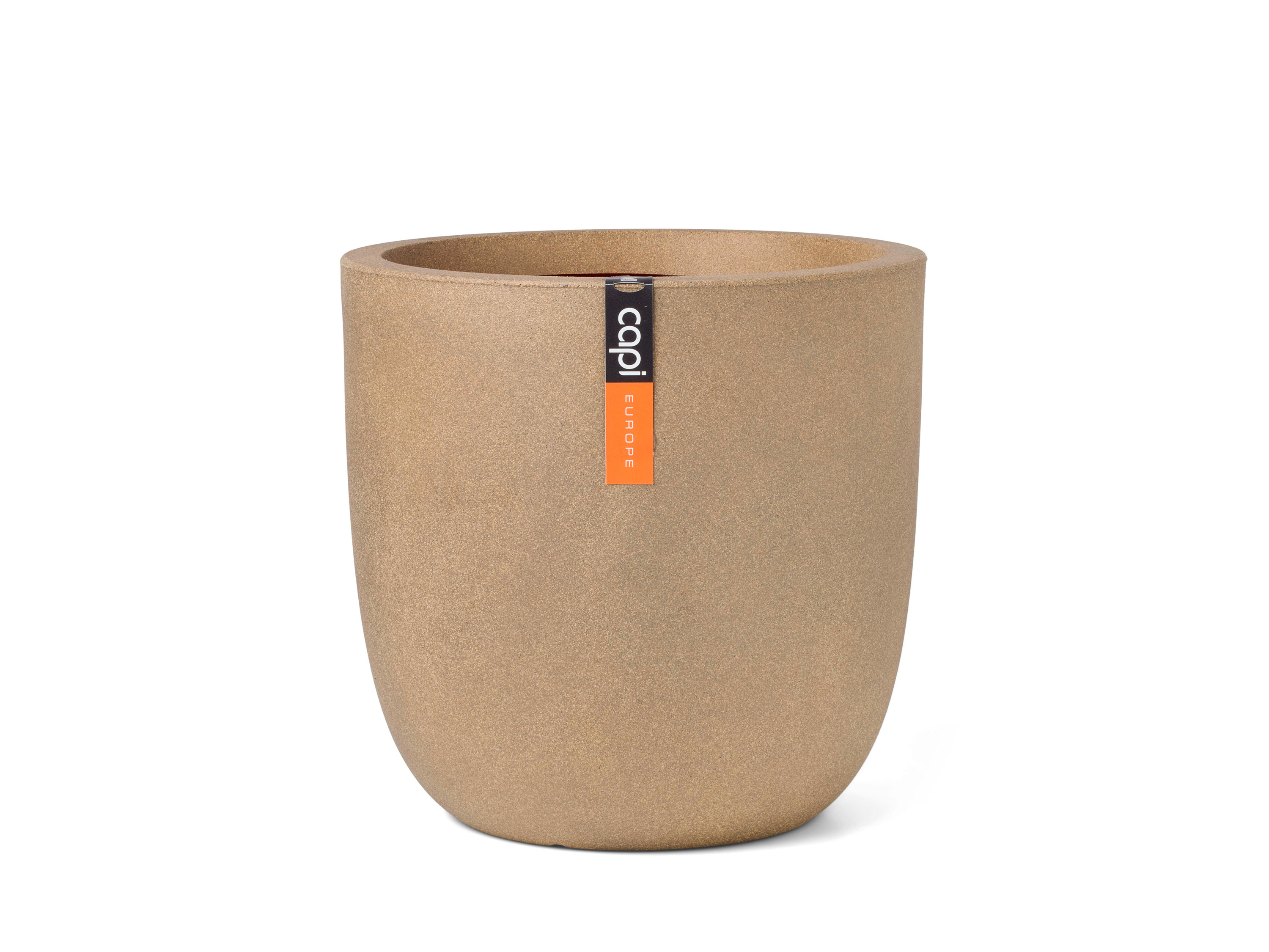CAPI EUROPE Bloempot Smooth, rond (35 x 34 cm, Beige)