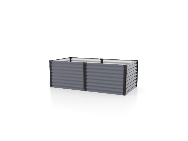 Grijs metalen frame voor verhoogde tuinbak