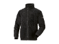 Zwart heren fleecevest met ritssluiting