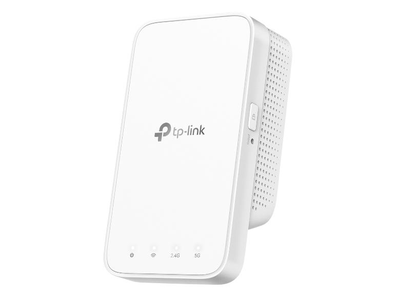 Witte Wi-Fi-bereikvergroter met indicatielampjes voor stroom, Wi-Fi, 2.4G en 5G.