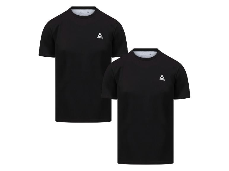 Twee zwarte Reebok T-shirts met korte mouwen