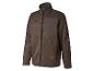 Bruin herenjack met rits en borstzak.