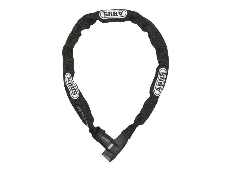 Zwarte Abus fietsslot.