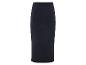Lange, donkerblauwe elegante rok.