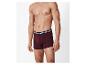 Man in boxershorts met gestreepte tailleband
