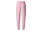 Roze velours joggingbroek voor dames, achterkant