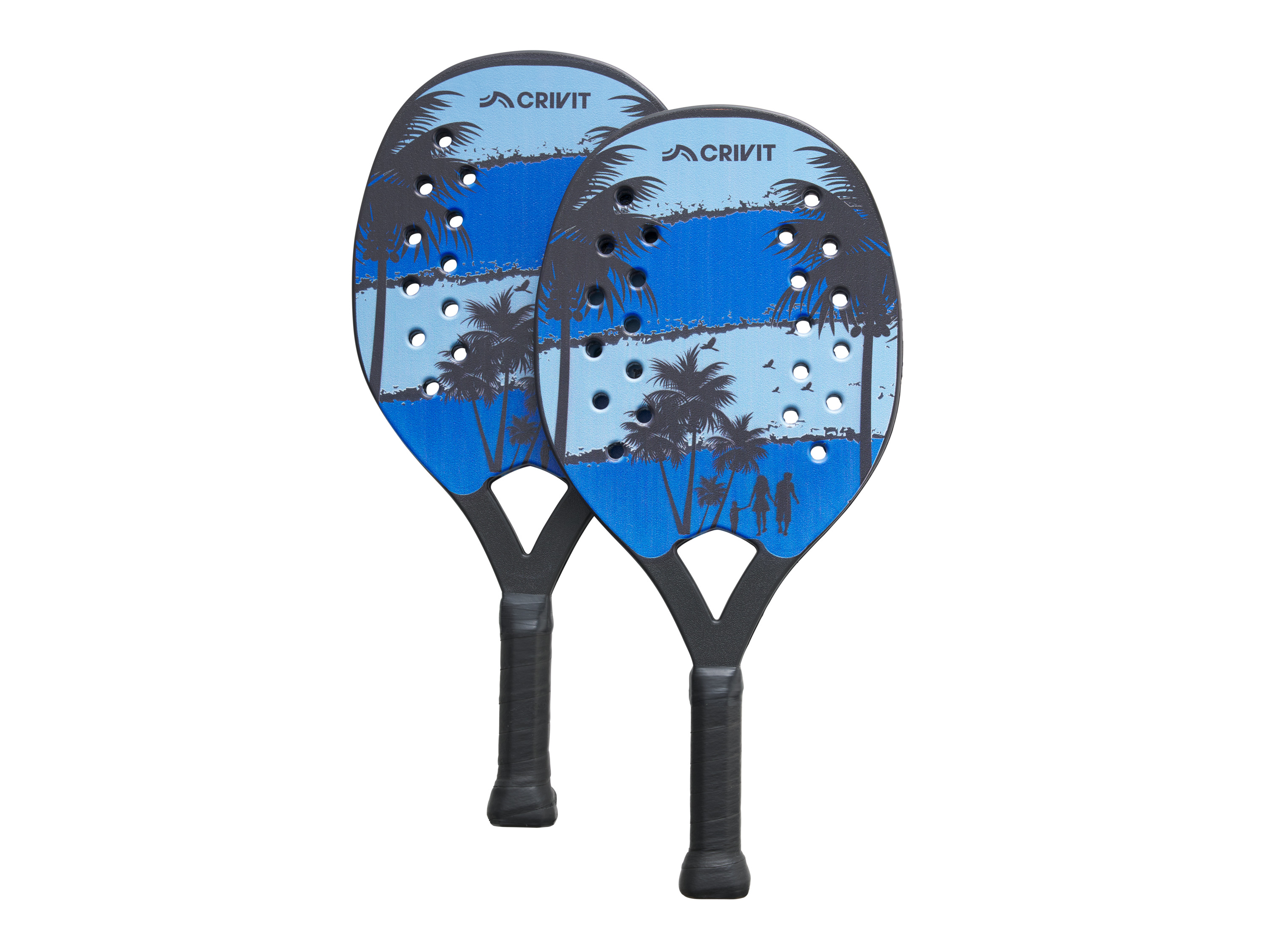 CRIVIT Beach tennisset (Blauw)