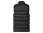 Zwart gewatteerd bodywarmer, achterkant