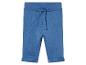 Blauwe broek met trekkoord voor baby's.